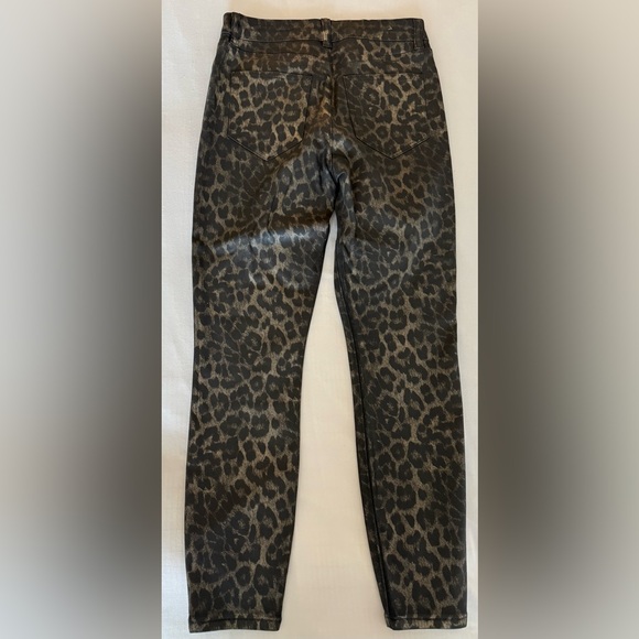 All Saints Grace Leopard Print Cropped Skinny Jeans, Bronze, Size 28, NWOT - Picture 4 of 9